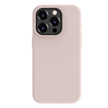 „Evelatus Apple iPhone 15 Pro Max“ aukščiausios kokybės minkštas silikoninis dėklas, rausvo smėlio spalvos