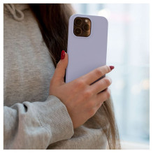 „Evelatus Apple iPhone 14 Pro Max 6.7“ aukščiausios kokybės minkštas silikoninis dėklas alyvinis