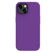 Evelatus Apple iPhone 15 Premium Magsafe Soft Touch Silicone Case Deep Purple