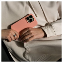 Evelatus Apple iPhone 14 Pro Max 6.7 Premium Soft Touch Silicone Case Light Pink