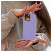 „Evelatus Apple iPhone 14 Pro Max 6.7 Premium“ minkšto lietimo silikoninis dėklas šviesiai violetinis