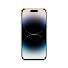Evelatus Apple iPhone 15 Pro Premium Silicone case Customized Print Orange