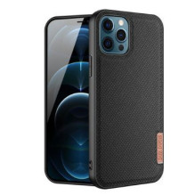 „Dux Ducis Apple Phone 12 Pro Max Fino“ dėklas, padengtas nailonu, juodas