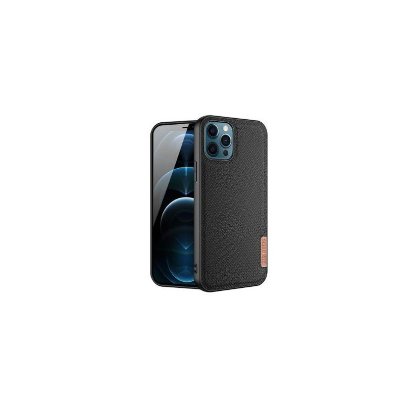 Dux Ducis Apple Phone 12 Pro Max Fino case covered with nylon material Black