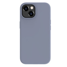 „Evelatus Apple iPhone 15 Premium Magsafe“ minkštas silikoninis dėklas, levandų pilkos spalvos