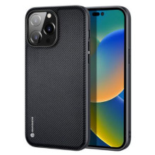 Dux Ducis Apple iPhone 14 Pro Max Fino case cover made of nylon material Black