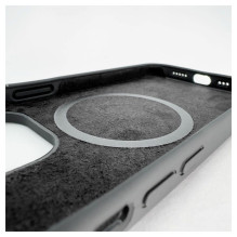 „Evelatus Apple iPhone 14 Pro Max Premium MagSafe“ minkšto lietimo silikoninis dėklas, juodas