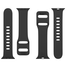 Tactical Apple Watch 38 / 40 / 41mm Silicone Strap with Buckle Black