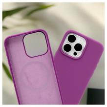 „Evelatus Apple iPhone 15 Pro Premium Magsafe“ minkštas silikoninis dėklas, tamsiai violetinis „Evelatus Apple iPhone 15 Pro Premium Magsafe“ minkštas silikoninis dėklas, tamsiai violetinis