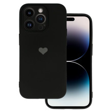 Vennus Samsung GALAXY A13 4G PATTERN SILICONE HEART CASE FOR Black