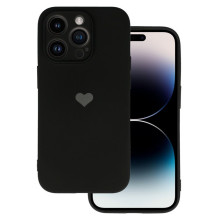 Vennus Samsung GALAXY A13 4G PATTERN SILICONE HEART CASE FOR Black