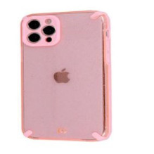 „iLike Apple iPhone 12 Pro Max“ šarvai su blizgučiais, rožinis „iLike Apple iPhone 12 Pro Max“ šarvai su blizgučiais, rožinis