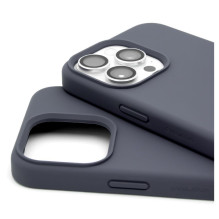 Evelatus Apple iPhone 15 Pro Premium Magsafe Soft Touch Silicone Case Midnight Blue