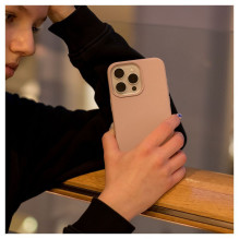 Evelatus Apple iPhone 15 Pro Premium Magsafe Soft Touch Silicone Case Pink Sand