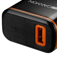 Canyon Wall Charger With USB TYPE C CABLE , 2.1A Black Canyon Wall Charger With USB TYPE C CABLE , 2.1A Black