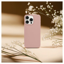 Evelatus Apple iPhone 15 Pro Premium Magsafe Soft Touch Silicone Case Pink Sand