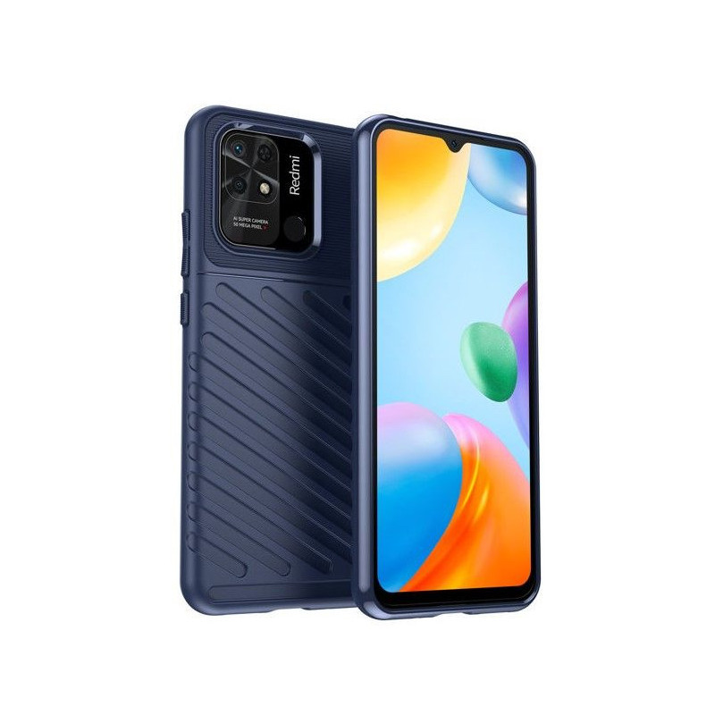 iLike Redmi 10C / Poco C40 dėklas Lankstus apsauginis dėklas, mėlynas