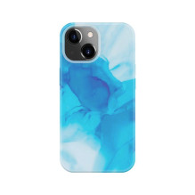 Evelatus Apple iPhone 14 Premium silikoninis dėklas su individualiu raštu, mėlynas