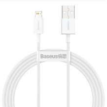 „Baseus“ USB–„Lightning“ laidas „Superior“ 1,5 m, 2,4A, baltas