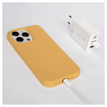 „Evelatus Apple iPhone 15 Pro Max Premium Magsafe“ silikoninis dėklas, auksinis