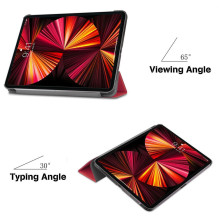 iLike Galaxy Tab A7 Lite 8.7 T200 / T225 Tri-Fold Eco-Leather Stand Case Coral Pink
