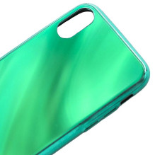 „Evelatus Apple iPhone X / XS“ grūdinto stiklo dėklas „Water Ripple“, žalias