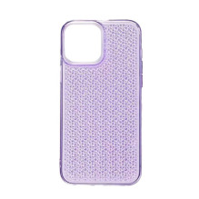 iLike Apple iPhone 14 Silicone case Shine Transparent Violet