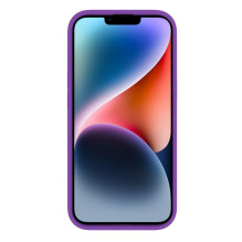 „Evelatus Apple iPhone 15 Plus“ aukščiausios kokybės minkštas silikoninis dėklas, tamsiai violetinis