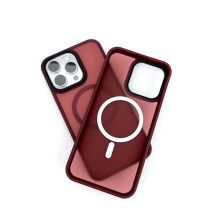 „Evelatus“ „Apple iPhone 15 Pro Hybird“ dėklas su „Magsafe PC+TPU“ plastiku, slyvų spalvos „Evelatus“ „Apple iPhone 15 Pro Hybird“ dėklas su „Magsafe PC+TPU“ plastiku, slyvų spalvos
