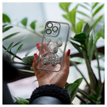 „iLike Apple iPhone 14 Pro“ silikoninis dėklas, spausdintas „Desire Bear“ sidabrinis