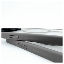 „Evelatus“ „Apple iPhone 15 Pro Max Hybird“ dėklas su „Magsafe PC+TPU“ sidabro spalvos „Evelatus“ „Apple iPhone 15 Pro Max Hybird“ dėklas su „Magsafe PC+TPU“ sidabro spalvos