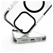 Evelatus Apple iPhone 15 Pro Max Clear Case PC+TPU With MagSafe Transparent Black