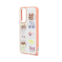 iLike Samsung Galaxy A15 EPOXY CARTOON COVER White Pink