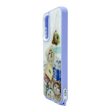 iLike Samsung Galaxy A15 EPOXY CARTOON COVER case Purple White iLike Samsung Galaxy A15 EPOXY CARTOON COVER case Purple White