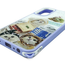 iLike Samsung Galaxy A15 EPOXY CARTOON COVER case Purple White iLike Samsung Galaxy A15 EPOXY CARTOON COVER case Purple White