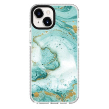 Evelatus Apple iPhone 15 PC+TPU With MagSafe Customized Print Blue Marble