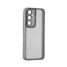 iLike Samsung Galaxy A35 skaidrus dėklas ir kameros apsauga, juodas