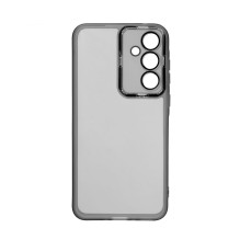 iLike Samsung Galaxy A35 skaidrus dėklas ir kameros apsauga, juodas