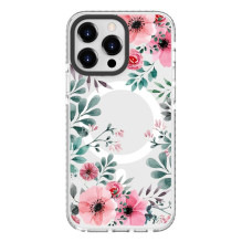 Evelatus Apple iPhone 15 Pro PC+TPU With MagSafe Customized Print Transparent