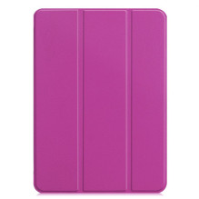 „iLike Galaxy Tab S9 Ultra 14.6“ trijų dalių ekologiškos odos dėklas, violetinis