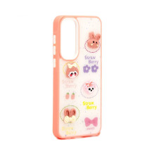 iLike Samsung Galaxy A35 EPOXY CARTOON COVER White Pink