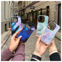 „Evelatus“ „Apple iPhone 15 Pro PC+TPU“ su „MagSafe“ pritaikytu spaudiniu, mėlynas marmuras