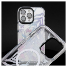 „Evelatus“ „Apple iPhone 15 Pro PC+TPU“ su „MagSafe“ pritaikytu gėlių raštu