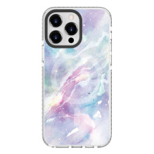 „Evelatus“ – „Apple iPhone 15 Pro PC+TPU“ su „MagSafe“ pritaikytu spaudiniu, marmuro violetinė