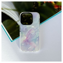 „Evelatus“ – „Apple iPhone 15 Pro PC+TPU“ su „MagSafe“ pritaikytu spaudiniu, marmuro violetinė