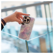 Evelatus Apple iPhone 15 Pro PC+TPU With MagSafe Customized Print Marble Purple