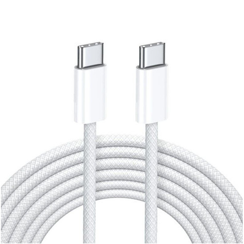 iLike 65W USB-C į USB-C 2M, baltas