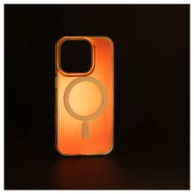 Evelatus Apple iPhone 15 Pro Max skaidrus gradientinis magnetinis dėklas su chameleono raštu