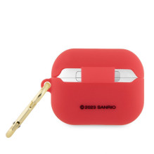 Hello Kitty Apple Airpods Pro cover Silicone 3D Kitty Head Red