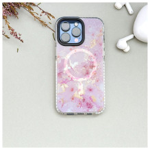 „Evelatus“ „Apple iPhone 15 Pro Max PC+TPU“ su „MagSafe“ pritaikytu atspaudu, rožinis